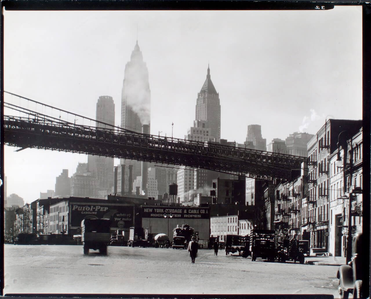 Waterfront, South Street, Manhattan 1935 ©New York Public Library<p>© Berenice Abbott</p>