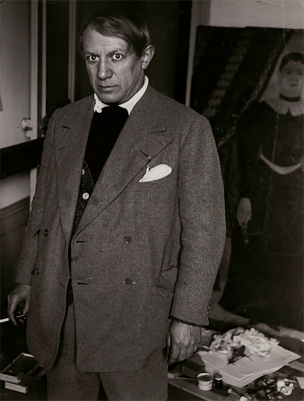 Portrait of Picasso in His Studio at 23 rue de La Boetie, Paris, 1932<p>Courtesy Vintage Works, Ltd / © George Brassaï</p>