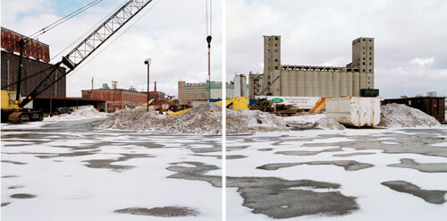 Discarded Landscape 6     Abandoned Agway grain elevator and industrial yard, First Ward neighborhood, Buffalo, New York 2001<p>© Jeff Brouws</p>