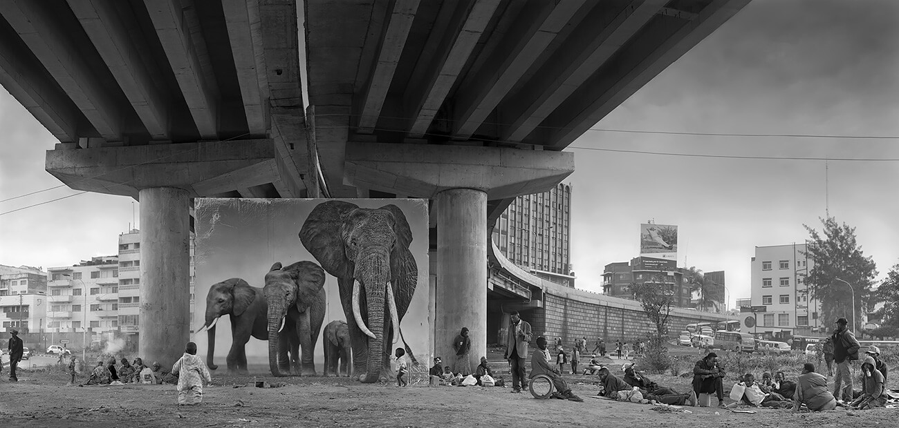 Inherit the Dust - Underpass with Elephants<p>© Nick Brandt</p>