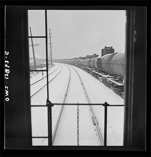 Freight operations on the Indiana Harbor Belt railroad 1943 ©Library of Congress<p>© Jack Delano</p>