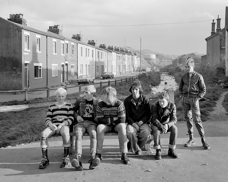 Leso, Blackie, Bever, Richard, Toothie and Whippet, Skinningrove 1982<p>© Chris Killip</p>
