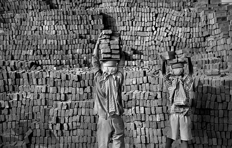 Brick Wall, Nepal<p>© Lisa Kristine</p>