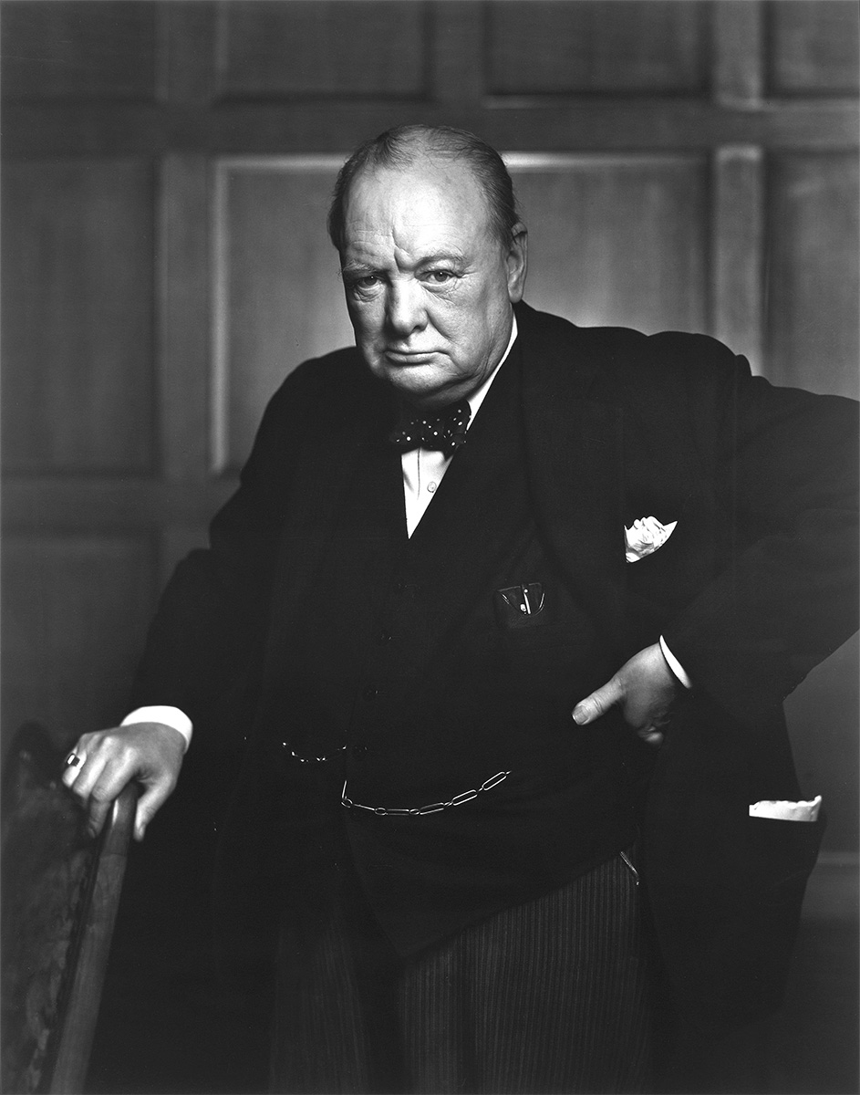 Portrait of Winston Churchill, titled The Roaring Lion, 1941 - Yousuf Karsh. Library and Archives Canada, e010751643<p>© Yousuf Karsh</p>