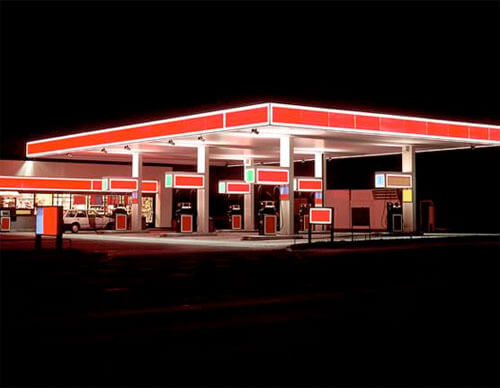 Rot - Gas Station Series, 1998<p>© Ralf Peters</p>