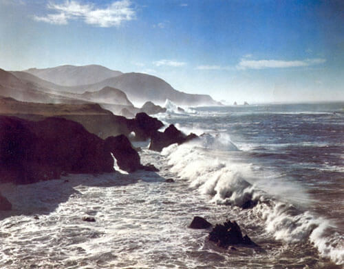 Surf and Headlands, California 1958<p>© Cole Weston</p>