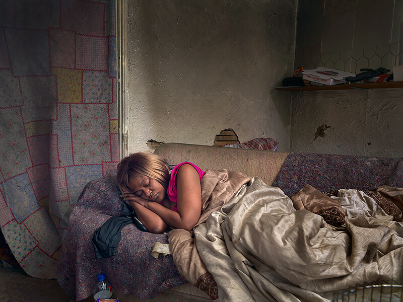 Dave Jordano - Diane sleeping, Detroit 2013