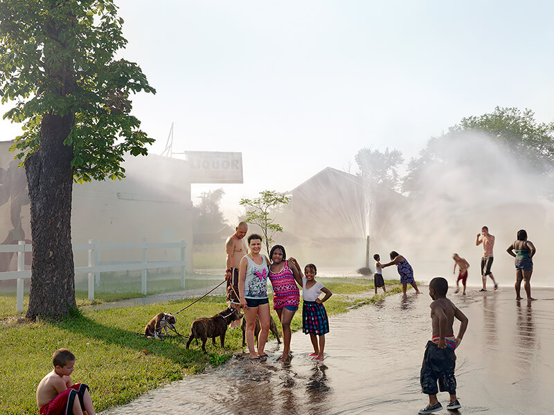 Dave Jordano - Group with Hydrant, Detroit 2012