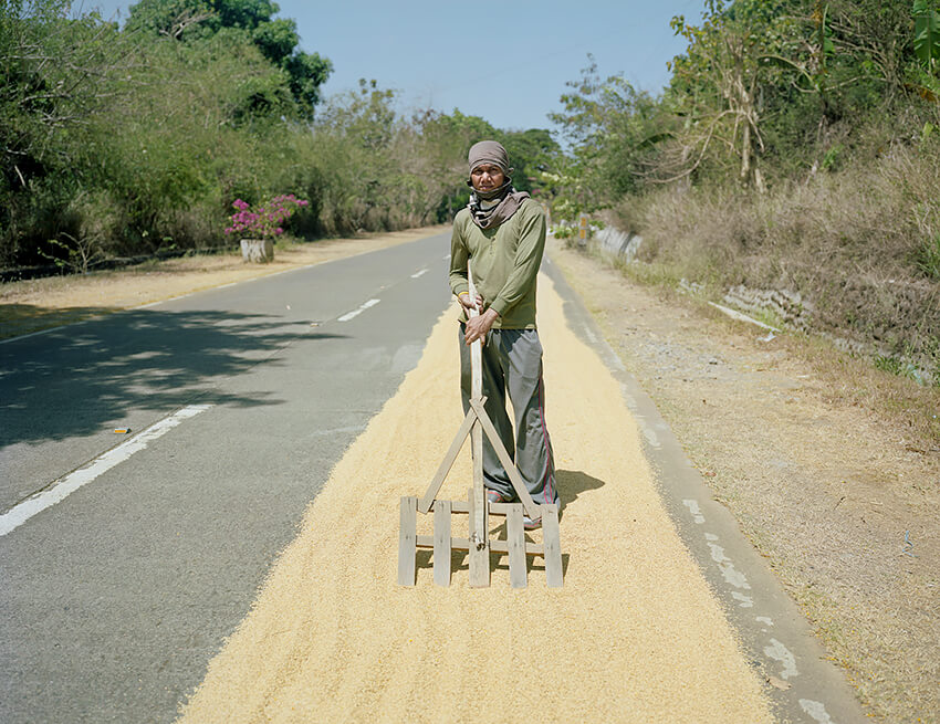 Jason Reblando - Man Drying Rice, Bataan