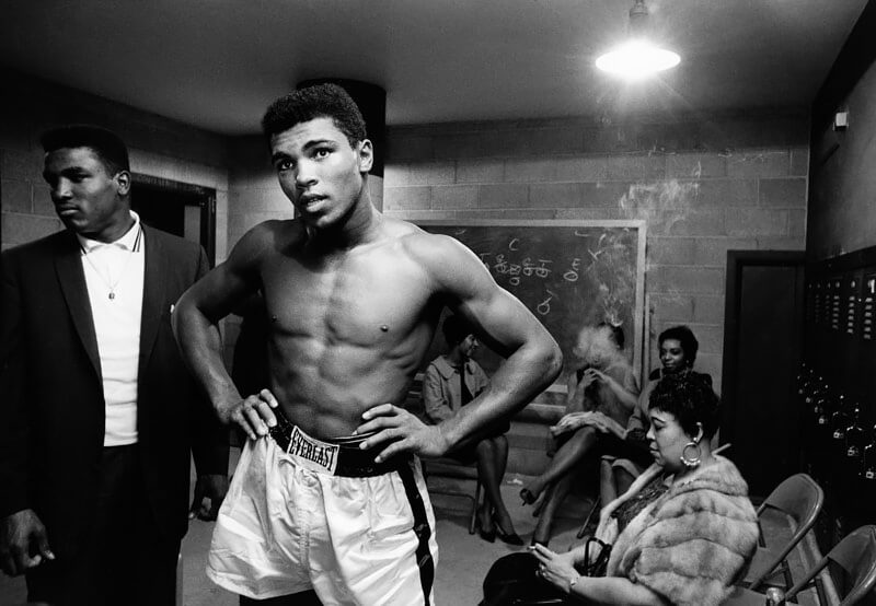 Cassius Clay locker room