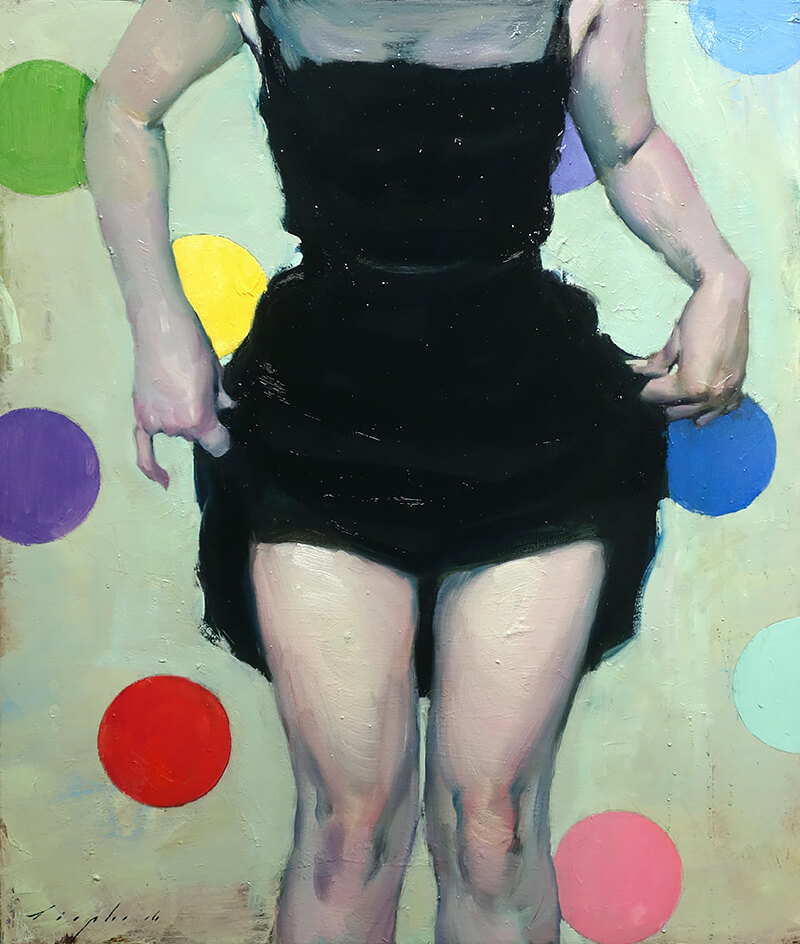 Malcolm Liepke - American Girl, oil on canvas