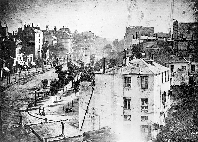 Louis Daguerre - Le Boulevard du Temple, Paris 1833