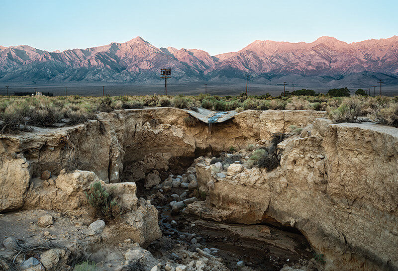 Jennifer Little - Erosion Along Symmes Creek, Tributary to Los Angeles Aqueduct, Owens Valley, CA
