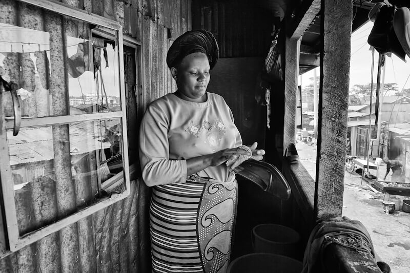 Maureen Ruddy Burkhart - Kibera Shoe Cleaner