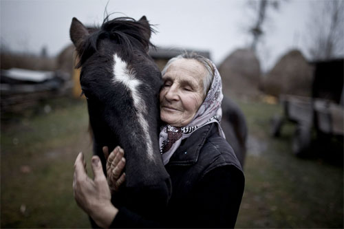 The inhabitant of Szack of Ukraine and her horse © Mateusz Baj, Poland , 1st place, Poland National Award