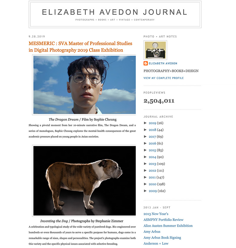 Elizabeth Avedon Journal