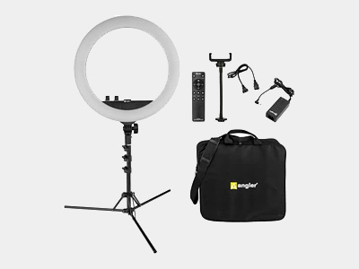 Angler 45W Bi-Color LED Ring Light Kit (14")