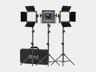 GVM 800D-RGB LED Light Panel (3-Light Kit)