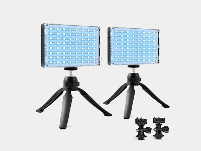 GVM Dual RGB-10S SMD LED Video Light Kit