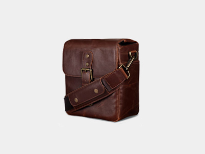 MegaGear Small Leather Camera Messenger Bag