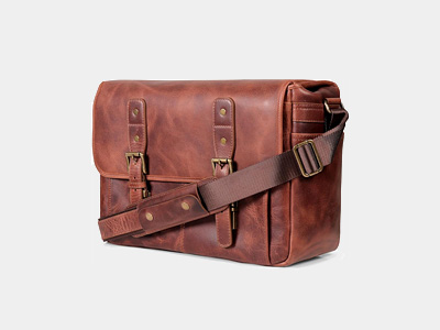 MegaGear Torres Pro Leather Vintage Messenger Bag