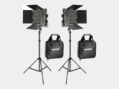 Neewer Bi-Color Video LED 2-Light Kit with Stands