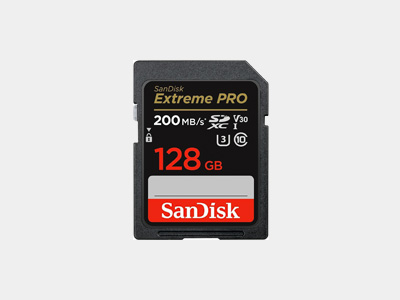 SanDisk 128GB Extreme PRO UHS-I SDXC Memory Card