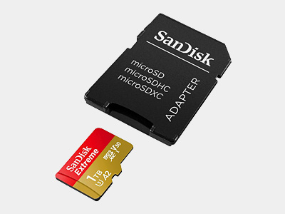 SanDisk 1TB Extreme UHS-I microSDXC Memory Card with SD Adapter