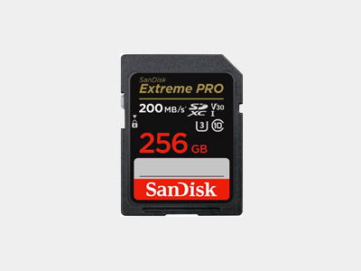 SanDisk 256GB Extreme PRO UHS-I SDXC Memory Card