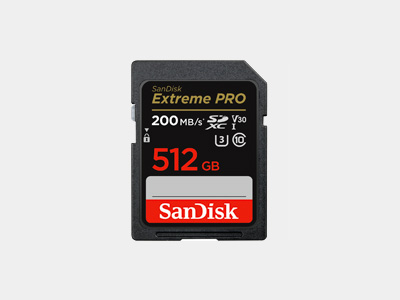 SanDisk 512GB Extreme PRO UHS-I SDXC Memory Card