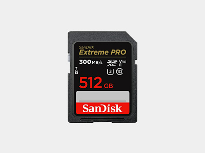 SanDisk 512GB Extreme PRO UHS-II SDXC Memory Card