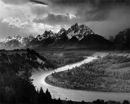 The Tetons and the Snake River<p>© Ansel Adams</p>