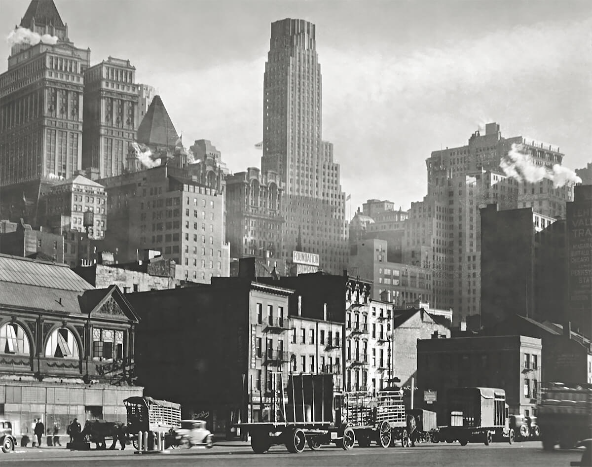 West Street, 1932<p>© Berenice Abbott</p>