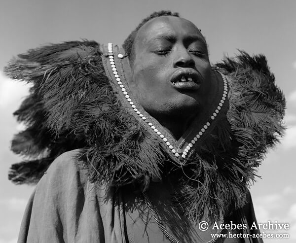 Maasai man, Tanzania, 1953<p>© Hector Acebes</p>
