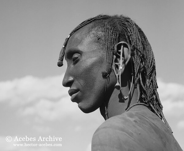 Maasai man, Tanzania, 1953<p>© Hector Acebes</p>