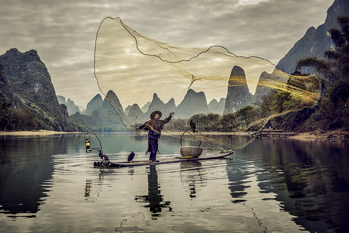 The Fisherman launches the net<p>© Pedro Luis Saiz Ajuriaguerra</p>