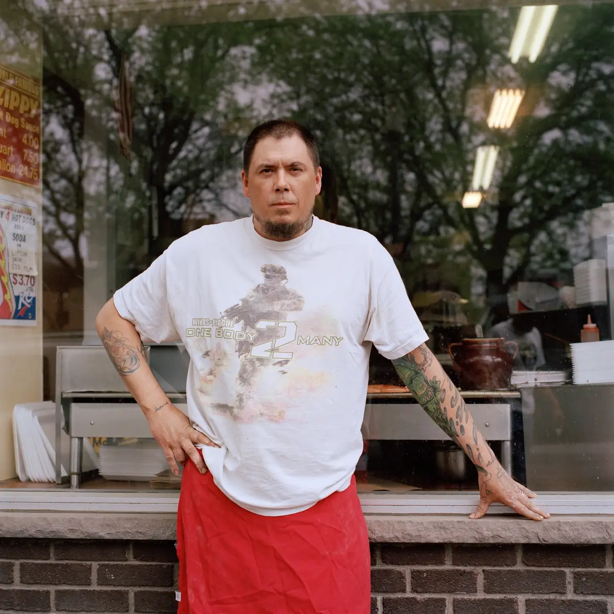 Waiter at Famous Lunch Hot Dogs 2013<p>© Susan Anthony</p>