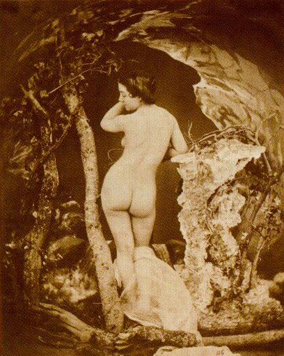 Baigneuse Paris, BnF, département des Estampes et de la Photographie - Circa 1855<p>© Auguste Belloc</p>