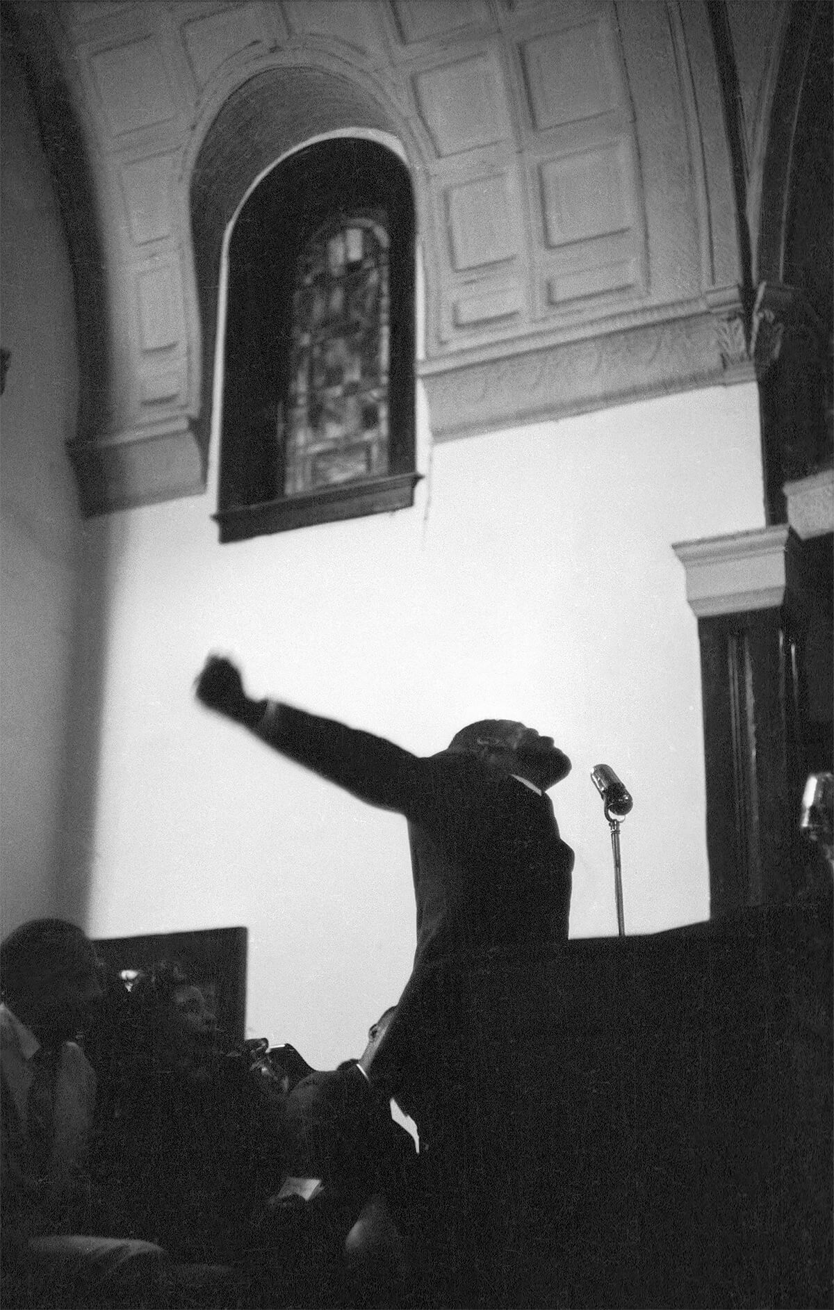 Reverend Shuttlesworth at the Selma to Montgomery March of 1965<p>© Dan Budnik</p>