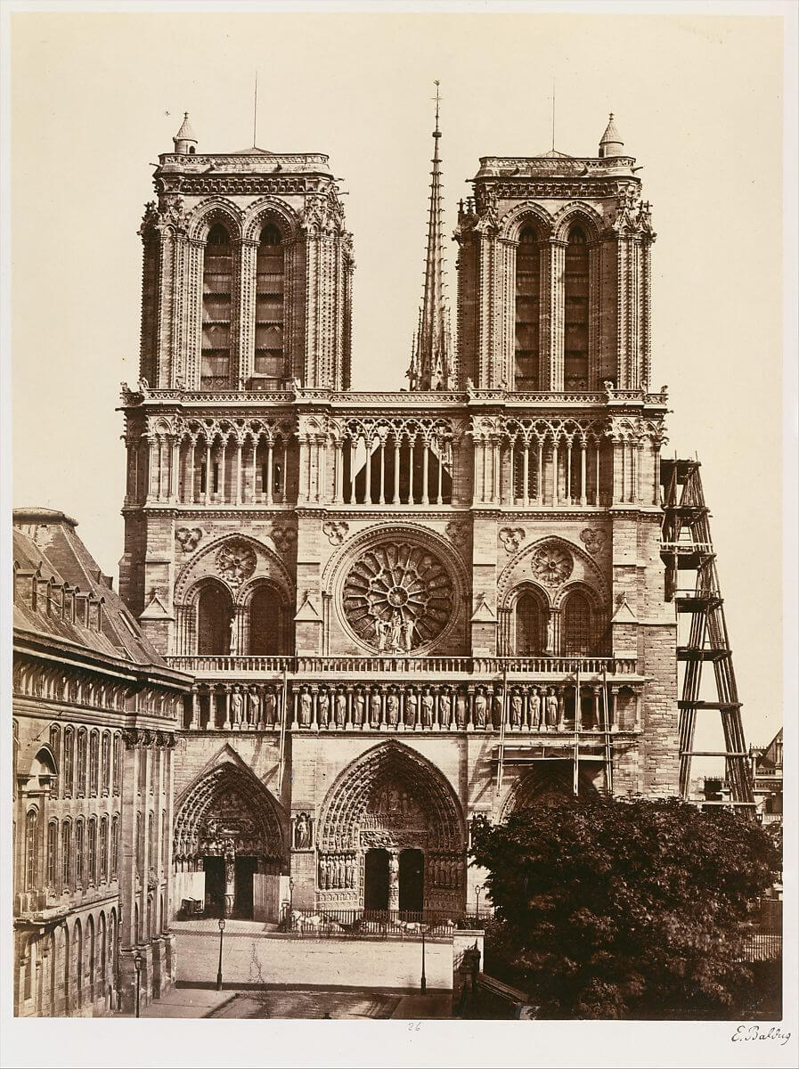 Notre-Dame (façade), 1860s - David Hunter McAlpin Fund, 1944<p>© Édouard Baldus</p>