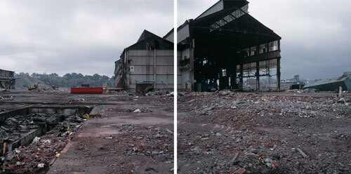 Discarded Landscape 18    Abandoned LTV Steel fabrication facility, Cleveland, Ohio 2004<p>© Jeff Brouws</p>