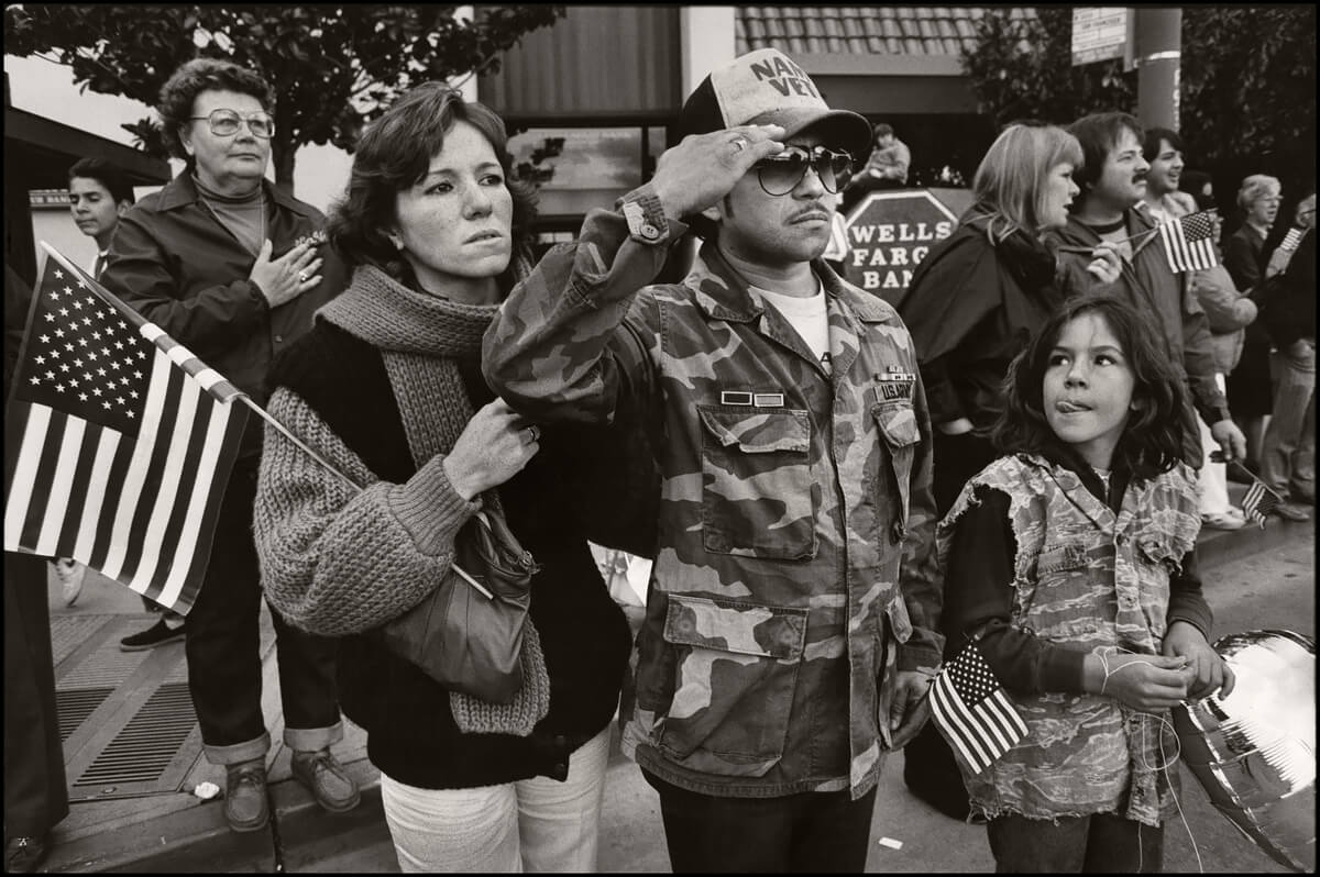 Veterans Day Parade, San Leandro, CA 1985<p>© Saul Bromberger</p>