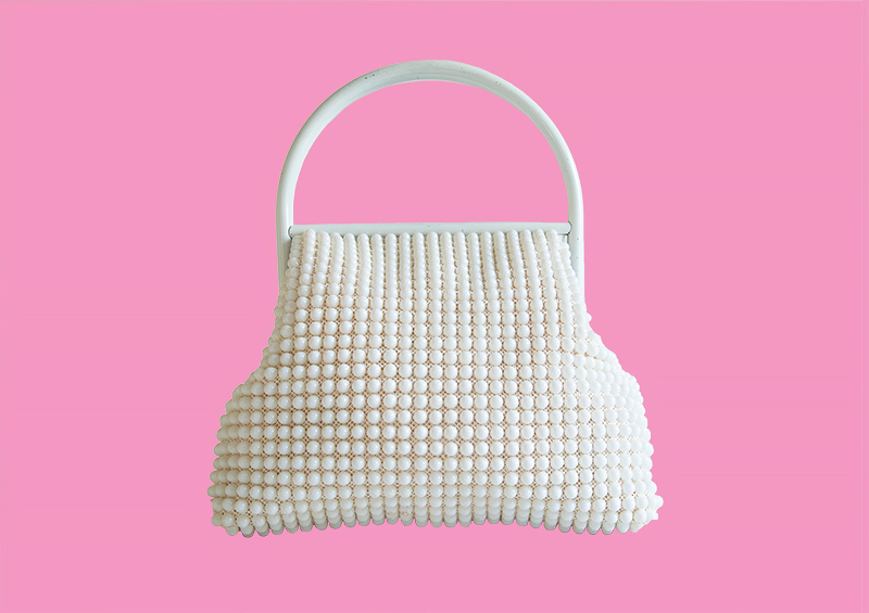 White Beaded, Mimi and her Purses, 2019<p>© Ellen Cantor</p>