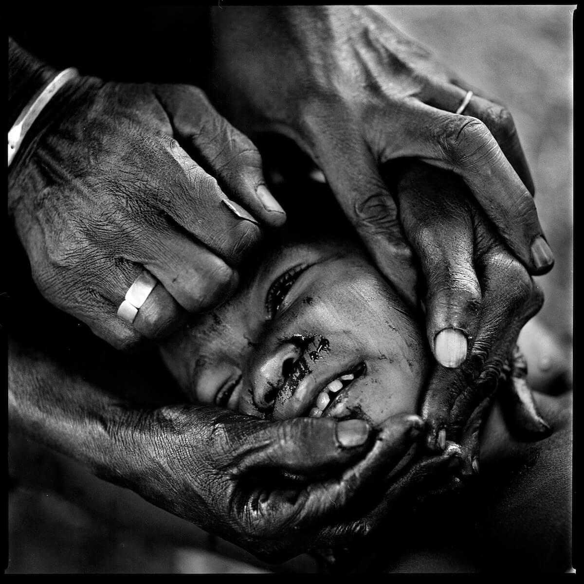 During this ceremony, the children will be renamed, their heads shaved and they will be taken to the residence of an oracle Benin 2009<p>Courtesy Redux Pictures / © Jean-Michel Clajot</p>