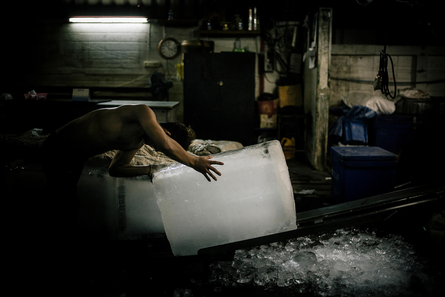 Burma: Slavery at Sea. A Burmese migrant working illegally in Saphan Pla fish market in Bangkok. <p>Courtesy Redux Pictures / © Jean-Michel Clajot</p>