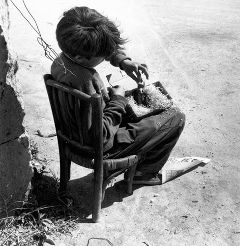 Oiseau tombé du nid 1955 <p>Courtesy Trunk Archives / © Lucien Clergue</p>