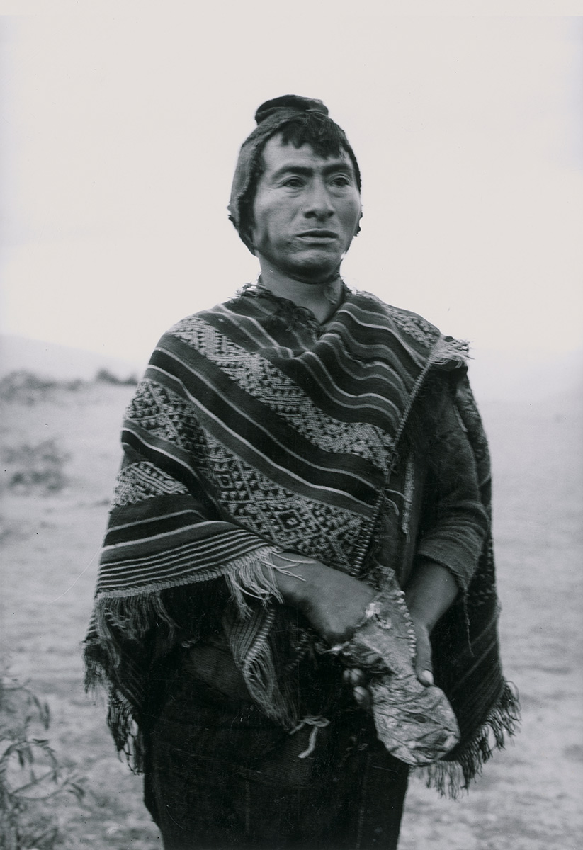 Camponês mastigando coca, Cuzco, Peru, 1923 @ Acervo Instituto Moreira Salles<p>© Martín Chambi</p>