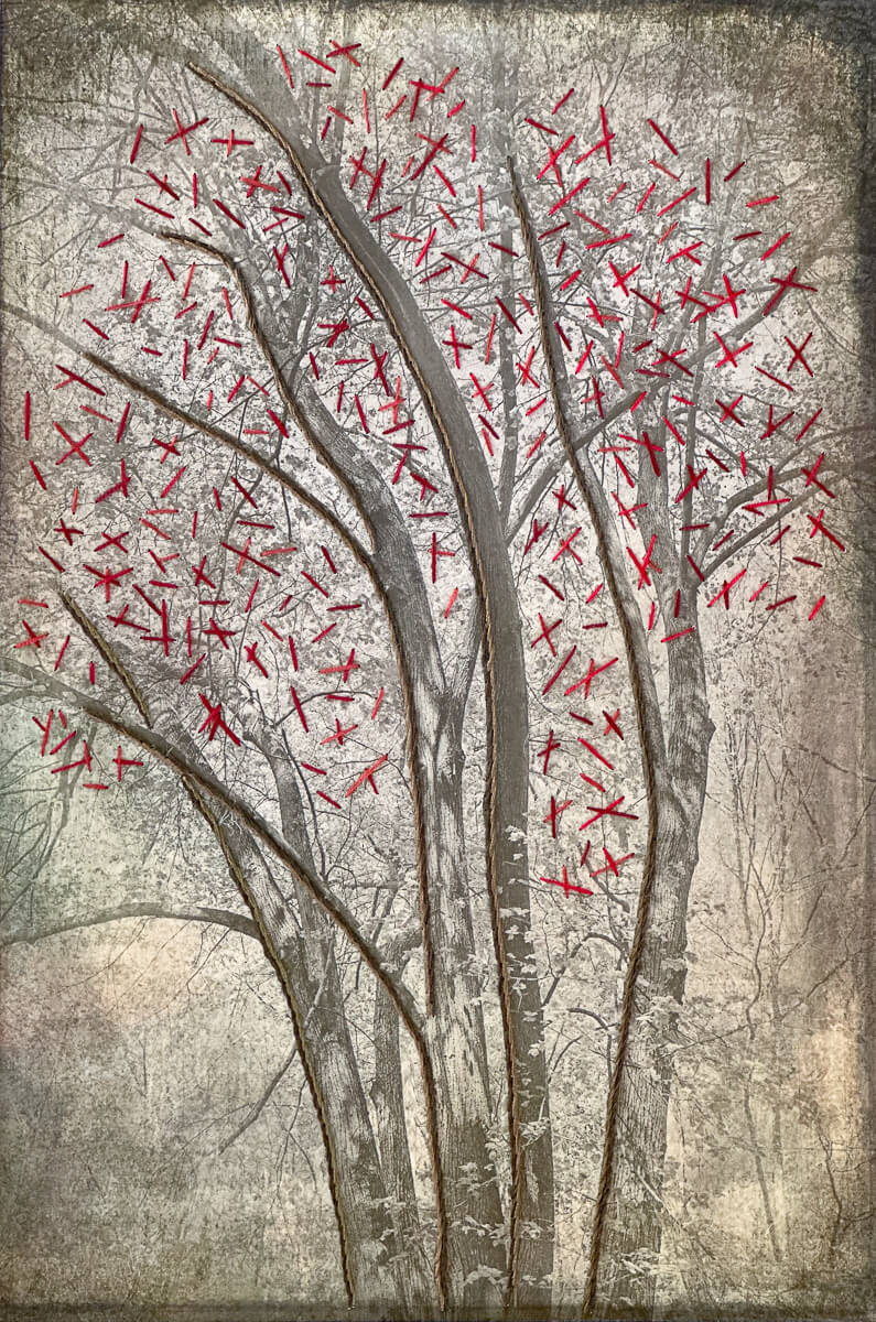 Winter Branches Embroidered<p>© Myrtie Cope</p>