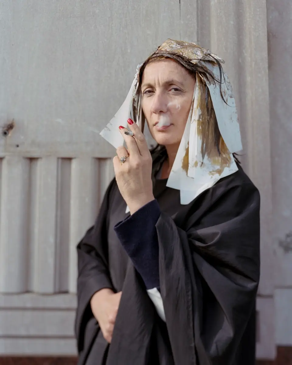 Salon Studies - Fanda Smoking<p>© Pam Connolly</p>