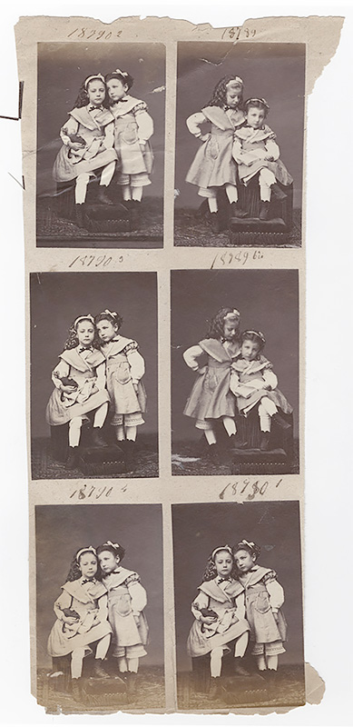 Two Young Girls and Doll 1860<p>© André Adolphe-Eugène Disdéri</p>